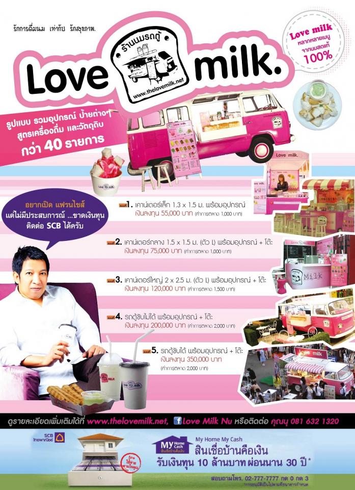 แฟรนไชส์ขายนมรถตู้